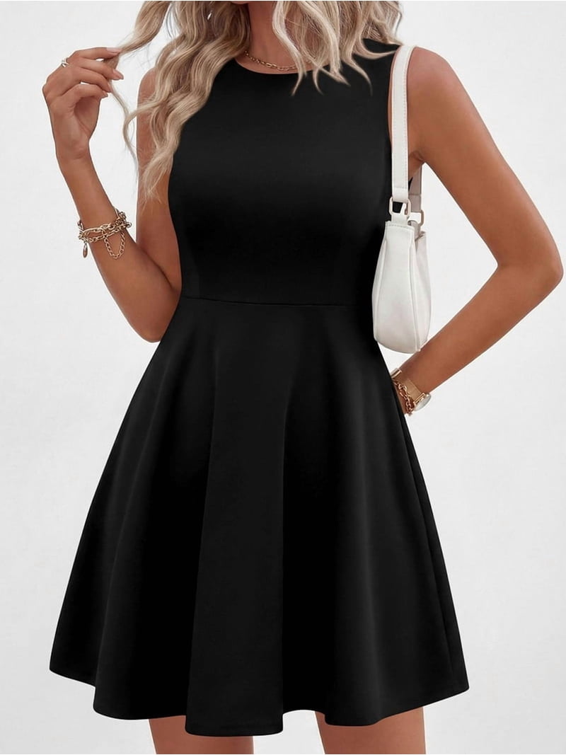 classy short black dresses Aphratti for Women Funeral Church Graduation Casual Work Sheath Midi Dress Black Small at Amazon Women's Clothing store Available in more colors Womens Summer Sleeveless Mini Dress