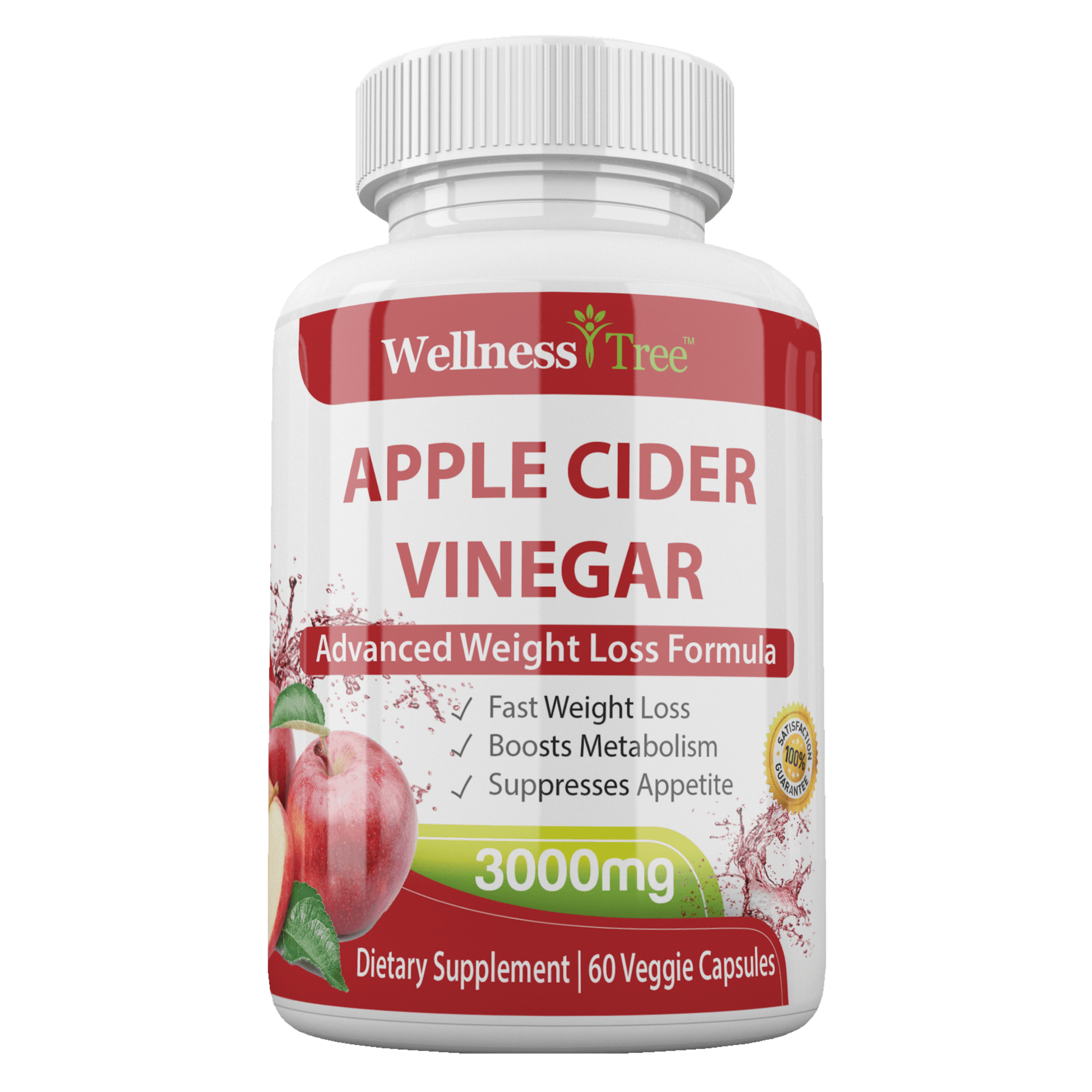 Apple Cider Vinegar Capsules 3000mg Extra Strength Appetite