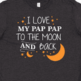 thumbnail image 4 of Inktastic I Love My Pap Pap To The Moon and Back Youth T-Shirt, 4 of 5