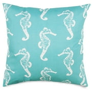 Majestic Home Goods Pillow 20x20 Sea Horse Teal