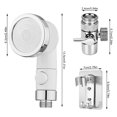thumbnail image 4 of Yuarrent Grifo Ducha Baño Adaptador de Inodoro de alta presión Ajustable Ahorro de agua Boquilla extensora de mano de 3 modos Juegos de accesorios de baño, 4 of 6