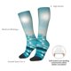 thumbnail image 4 of Fotbe Turquoise Ocean Reflection Calcetas Divertidas Estampadas para Hombre y Mujer, Calcetas de Algodón hasta la Rodilla para Caminar, Correr, Enfermería y Embarazo, 4 of 6