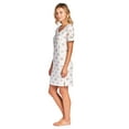 thumbnail image 2 of Casual Nights Women's Poly Short Sleeve Sleepwear Dorm Nightgown - Floral Peach - Large, 2 of 2