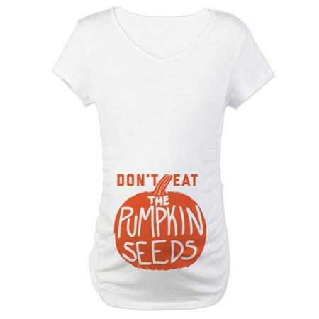 

CafePress - Don t Eat The Pumpkin Seeds Maternity T Shirt - Cotton Maternity T-shirt Cute & Funny Pregnancy Tee