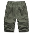 thumbnail image 2 of IROINNID Men's Casual Elastic Waist Outdoors Breathable Cargo Shorts With Pocket, 2 of 9