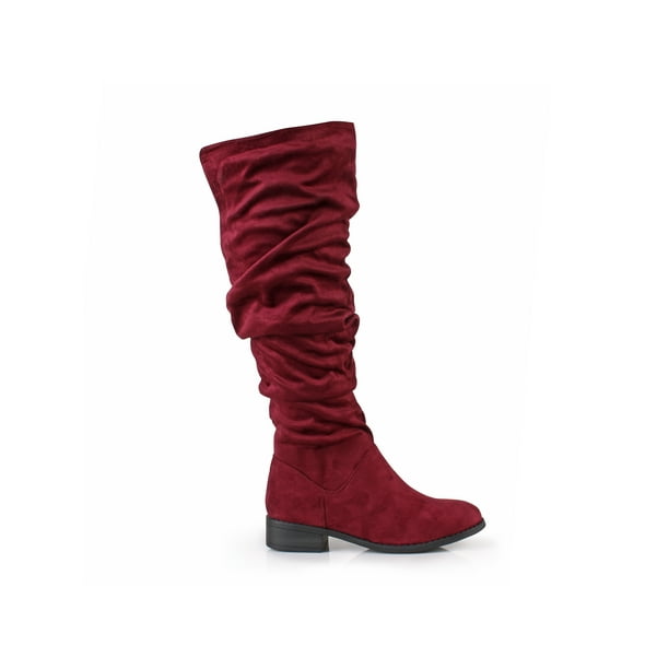 canvas slouch boots