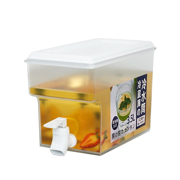Jarra de limonada fácil de usar de 3,5 l con grifo, boca ancha para infusiones de frutas, ideal para fiestas, eventos, barbacoas, picnics