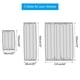 thumbnail image 3 of Cortina de puerta opaca Uxcell, 25"W x 40"L cortina de ventana francesa 1 panel, beige, 3 of 7