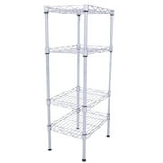 New 5 Layer Wire Metal Unit Commercial Heavy Duty Storage Shelf Shelving Rack Gray