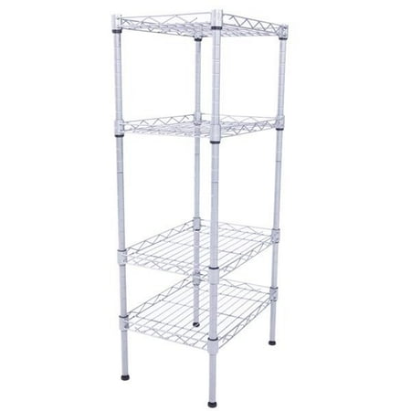 New 5 Layer Wire Metal Unit Commercial Heavy Duty Storage Shelf Shelving Rack Gray