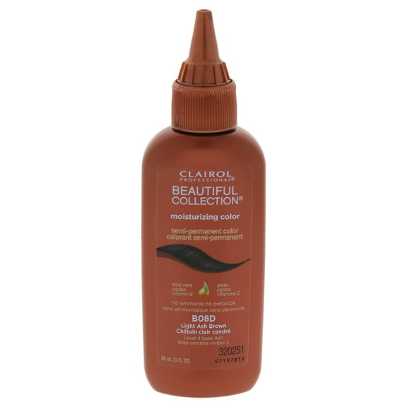 Clairol Beautiful Collection Moisturizing Semi-Permanent Color - # B08D Light Ash Brown - 3 oz Hair Color