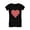 Black, variant on Tstars Girls Valentine's Day Shirts for Kids Love Red Striped Heart Love Gift Idea for Girl Toddler Kids Girls Fitted T Shirt