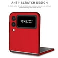 thumbnail image 6 of Decase Slim Case for Samsung Galaxy Z Flip 4 Rugged Case with Metal Ring Holder Kickstand Magnetic Shockproof Durable Case For Samsung Galaxy Z Flip 4,Red, 6 of 7