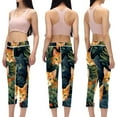 Cat High Waist Capris Printed Leggings for Women, Not SeeThrough Gym
