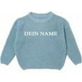 thumbnail image 2 of lnmuld Sweaters for Teens Personalised Baby Sweater with Name Embroidery 3 Months 7 Years Knitted Knitwear Sweater Winter Clothing Boys Girls Knitted Sweatshirt Size:2-3 Years, 2 of 3