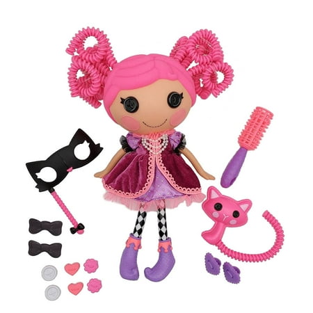 Lalaloopsy Silly Hair Doll Confetti Carnivale with Pet Cat Pink Doll Playsets