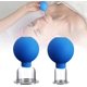 thumbnail image 1 of Juego de 2 ventosas faciales de vidrio, ventosas de silicona al vacío, terapia de masaje con ventosas, ventosas para masaje de drenaje linfático, ventosas para el cuerpo, 1 of 5