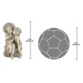 thumbnail image 3 of Design Toscano Kissing Kids Boy and Girl Statue, 3 of 3