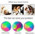 thumbnail image 4 of XTEILC 4 pcs Light Up Dog Balls Flashing Elastic Ball Glow BallGlow in The Dark Interactive Pet Toys for Puppy, Cats, Dogs, 4 of 6