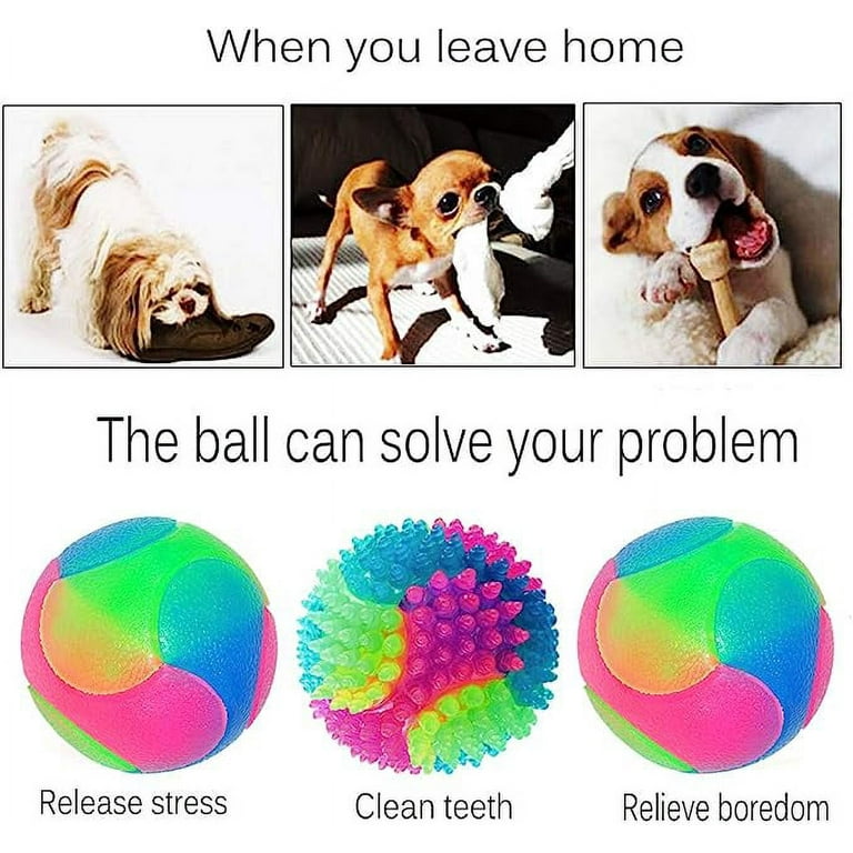 Flashing dog ball pets at home best sale