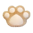 thumbnail image 1 of ADVEN Coussin de Patte de Chat Mignon Trous Multifonctions Portables Peluche Chat Griffe Siège d'Animal Coussin d'Eau Chaude Sol Intérieur Enfants Brun, 1 of 1
