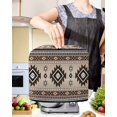 thumbnail image 2 of Brown Aztec Stand Mixer Dust Cover with Storage Pocket & Handles, Boho Southwest Ethnic Neutral Motifs Fits All Tilt Head & Bowl Lift Kitchen Appliance Cover Organizer Bag Accessories, 4.5-5 Quart, 2 of 6