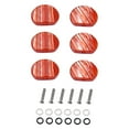thumbnail image 2 of figatia 1 Set Acrylic Guitar Tuning Key Replacement Knobs w/ Screws Gaskets Red, 2 of 9