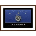 thumbnail image 2 of Art.com Teamwork: Inspirational Quote and Motivational Poster Photographic Print, Brown Frame Wall Art, 29" x 21", 2 of 5