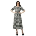 thumbnail image 4 of Moomaya Printed Short Sleeve Dress Pleated Women Plus Size Casual Work Dress, 4 of 6