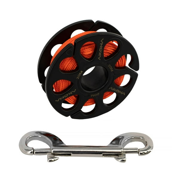 Akona Plastic Finger Spool with Double Ended Snap Bolt Clip