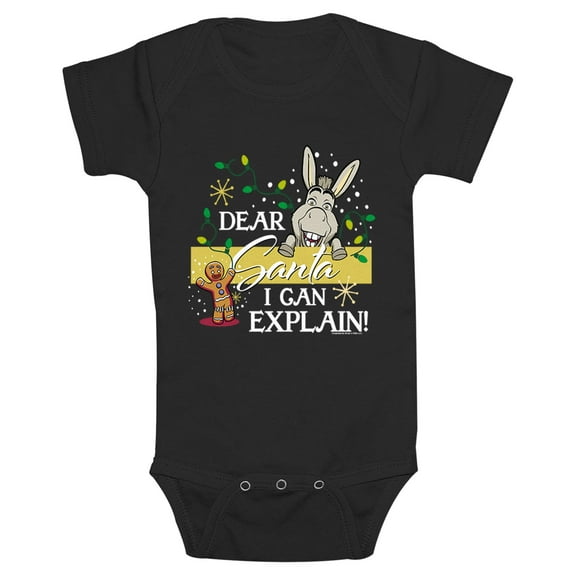 Infant's Shrek Santa Letter  Bodysuit