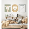 thumbnail image 4 of Nemo and Her Safari Nursery Art Print Set of 3, Nursery Wall Art Picture, Animal Wall Decor Wall Art Kids, Nursery Safari Artwork for Bedroom, 4 of 7