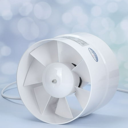 Niceauty White Duct Fan for PVC Pipe Ventilation Exhaust Fan for Bathroom Kitchen Use