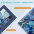 thumbnail image 3 of Fintie 6.8" Kindle Paperwhite (11th Gen) Leather Sleeve Cover,Card Slot,Hand Strap, Ocean Marble, 3 of 17