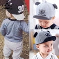 thumbnail image 2 of Lindo bebé niño gorra bordado número bebé gorra de béisbol primavera verano niños algodón sombrero para el sol niño niña al aire libre visera sombreros Tan Jianjun unisex, 2 of 2