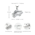 thumbnail image 2 of Personalize Fish Cremation Jewelry Memorial Necklace Cremation Urn Necklace for Ashes Urn Keepsake with Gift Box, 2 of 4