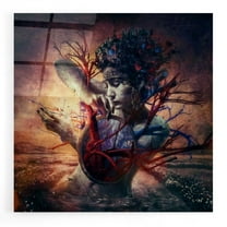 Epic Art 'Blossom' by Mario Sanchez Nevado, Acrylic Glass Wall Art, 12"x12"