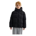 thumbnail image 4 of Ruyang Kids Winter Padded Puffer Coat Boys Girls School Down Quilted Jackets Lightweight Windproof Zip Up Hooded Coats, 4 of 9