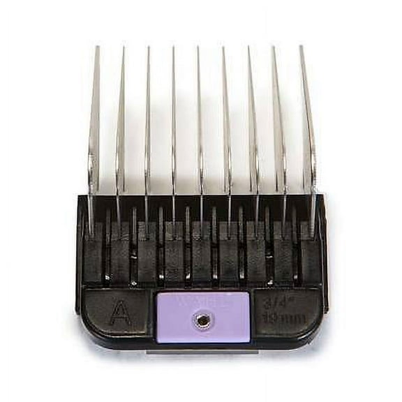 Stainless Steel Attachment Clipper Combs for Dogs Dog Grooming Kit Available (A = 3/4 Inch - Lavender)