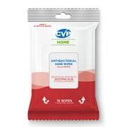 CVP Antibacterial Hand Wipes 15 count, with Aloe & Vitamin E