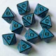 thumbnail image 4 of Dados poliédricos de varios lados para juego de mesa, juego de dados digitales arcatistas de 8 lados para TRPG DND, accesorios, juego de dados de mesa, 10 unidades por lote, 4 of 4