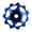 11T Blue, variant on Quiet Roller Rear Derailleur Guide Mountain Bike Accurate Speed Control