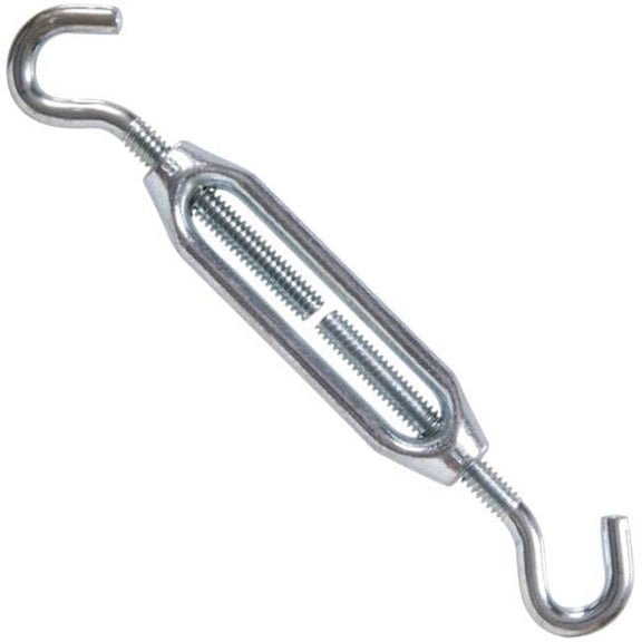 Hillman Fasteners 321920 0.25 in. -20 x 7.37 in. Zinc Hook & Hook Turnbuckles
