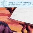 thumbnail image 4 of Dinosaur Custom Printed Microfiber Throw Blanket - Soft and Warm Lightweight Blanket for Sofa, Bed, Couch, Office, and Camping, 4 of 6