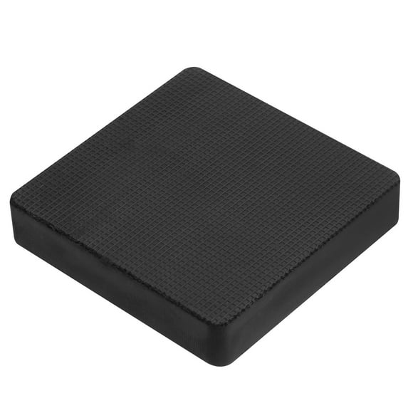 Uxcell 4x4x0.8" Rubber Bench Block Square Stamping Nonslip Base Hammer Metal, Black
