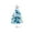 B, variant on Mini Christmas Tree, Christmas Decorations, Blue Desktop Small PVC Christmas Tree with Lights and Ornaments for Home Office Party, 45cm Miniature Holiday Decor