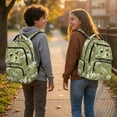 thumbnail image 2 of KUIFORTI Dinosaur Green Kids Bookbag with Multiple Organizer Pockets Student School Bag Versatile 17 Inch Boys Backpack Suitable for Elementary Middle School, 2 of 7