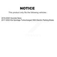 thumbnail image 2 of CMX Front Rear Disc Brake Rotors Kit for Car Kia Sportage Hyundai Nexo K8-102363, 2 of 8