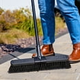thumbnail image 5 of Libman 18" High Power Push Broom Multi-Surface Steel Handle, 5 of 12