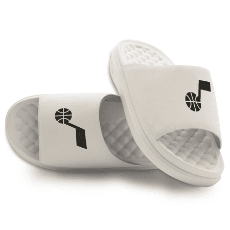 Youth ISlide Cream Utah Jazz Primary Motive Slide Sandals